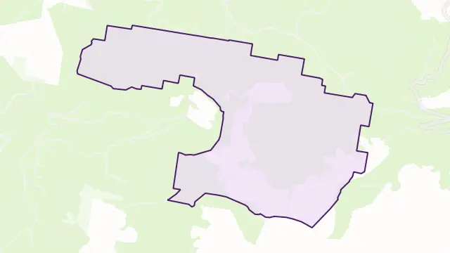 Browns Mountain Area Boundary Map