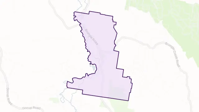 Brungle Area Boundary Map
