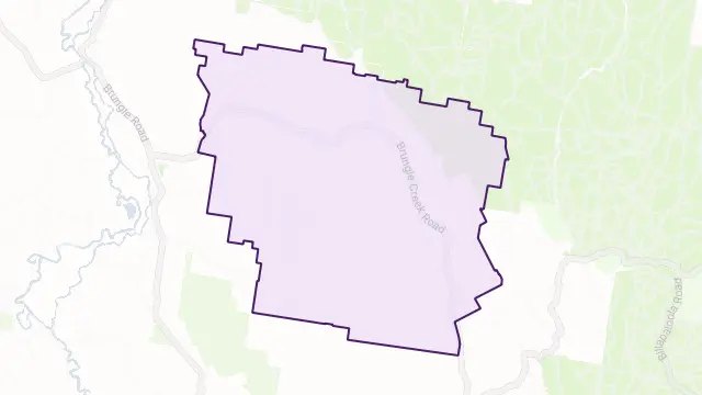 Brungle Creek Area Boundary Map