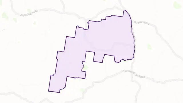 Brushy Creek Area Boundary Map