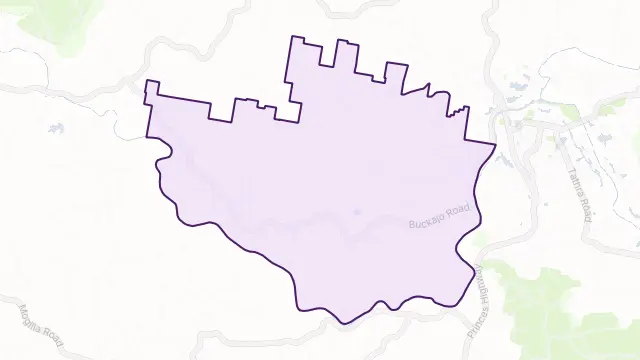 Buckajo Area Boundary Map