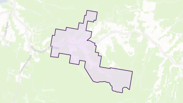 Bullaburra Area Boundary Map
