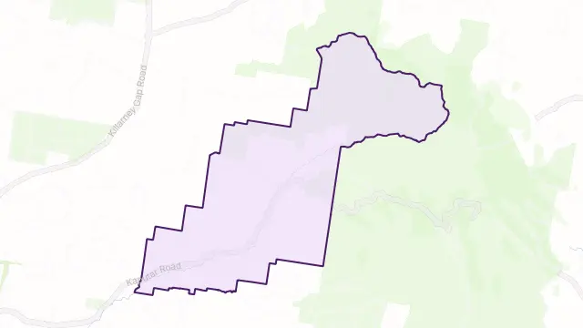 Bullawa Creek Area Boundary Map