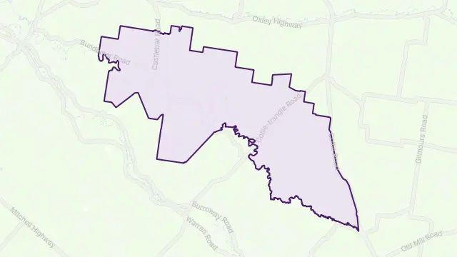 Bundemar Area Boundary Map