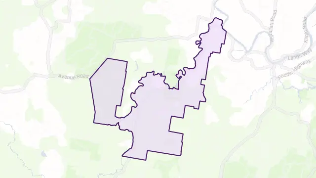 Bungawalbin Area Boundary Map