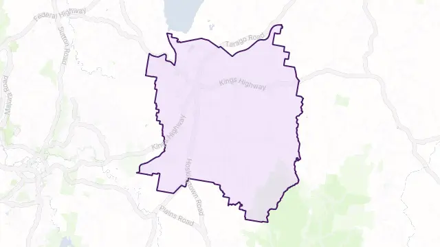Bungendore Area Boundary Map