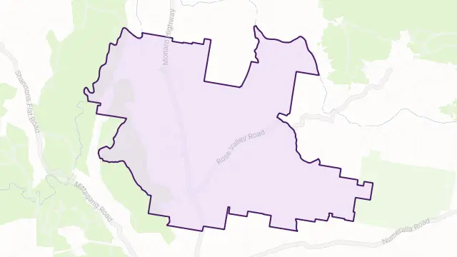 Bunyan Area Boundary Map