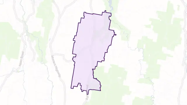 Burra Area Boundary Map