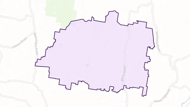 Burra Creek Area Boundary Map