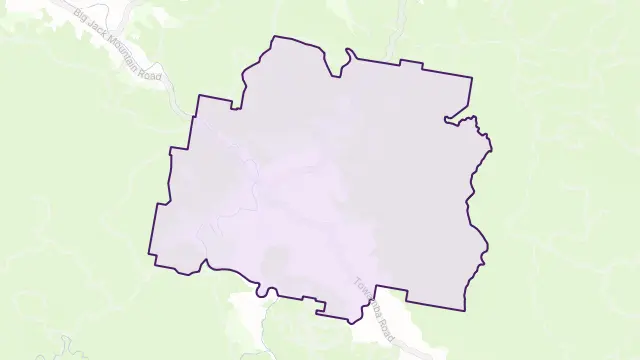 Burragate Area Boundary Map