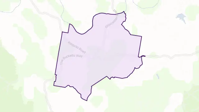 Burrell Creek Area Boundary Map