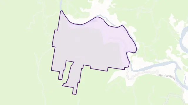 Burrier Area Boundary Map