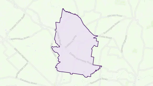 Burroway Area Boundary Map