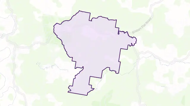 Busbys Flat Area Boundary Map