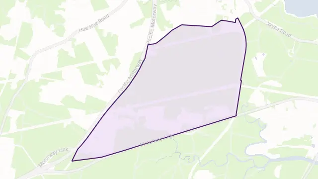 Bushells Ridge Area Boundary Map