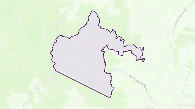 Byadbo Wilderness Area Boundary Map