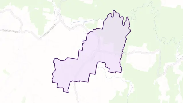 Bylong Area Boundary Map
