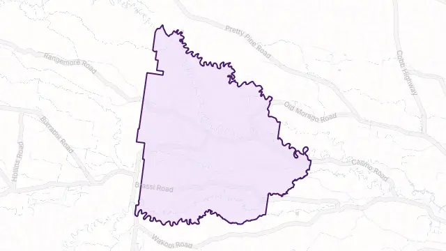 Calimo Area Boundary Map