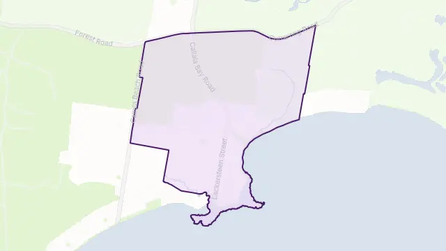 Callala Bay Area Boundary Map