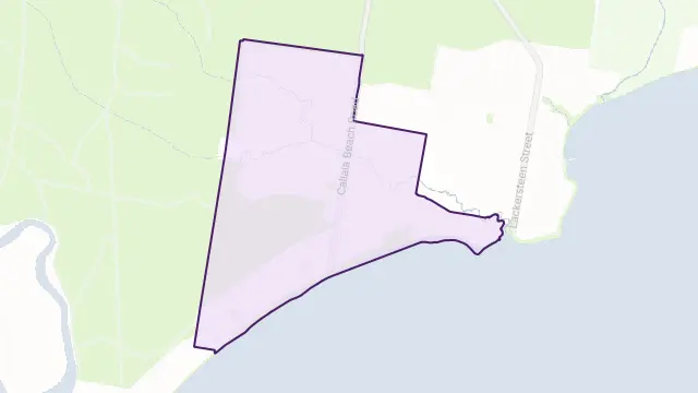 Callala Beach Area Boundary Map
