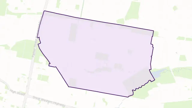 Cambridge Park Area Boundary Map