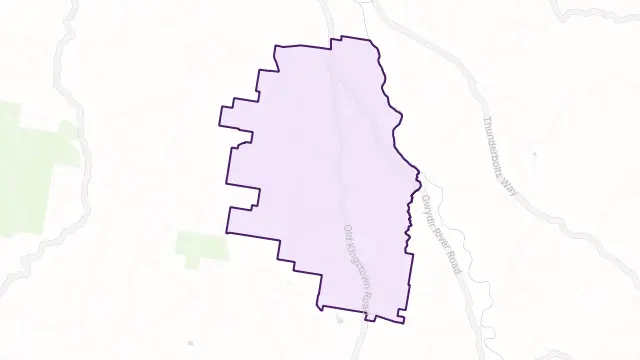 Camerons Creek Area Boundary Map