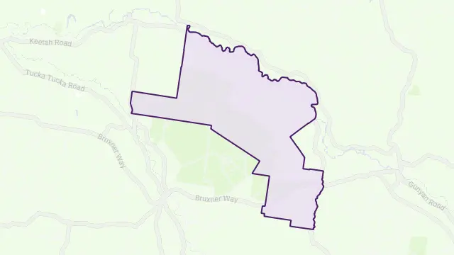 Camp Creek Area Boundary Map