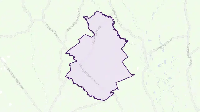 Canonba Area Boundary Map