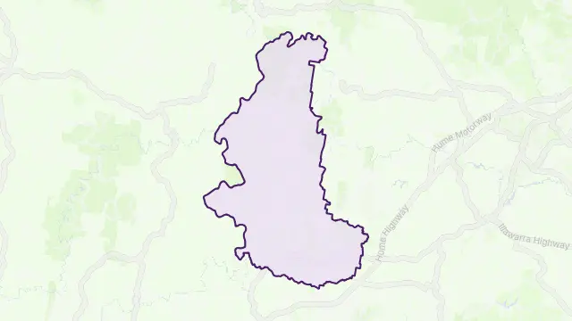 Canyonleigh Area Boundary Map