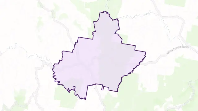 Capertee Area Boundary Map