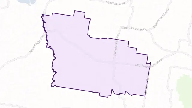 Caragabal Area Boundary Map