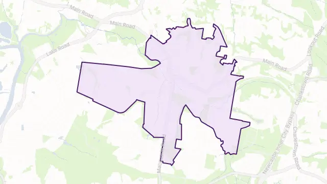 Cardiff Area Boundary Map