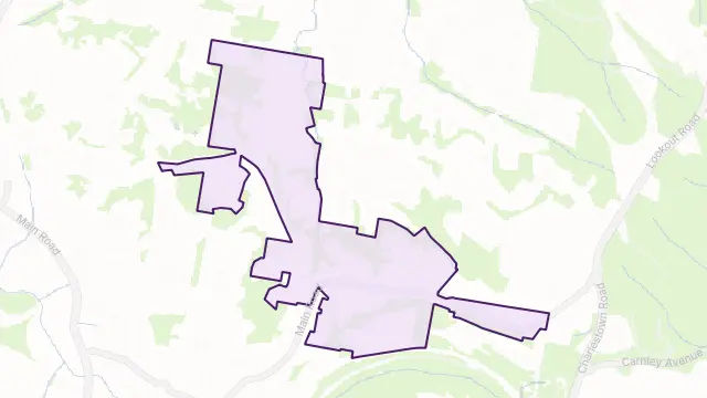 Cardiff Heights Area Boundary Map