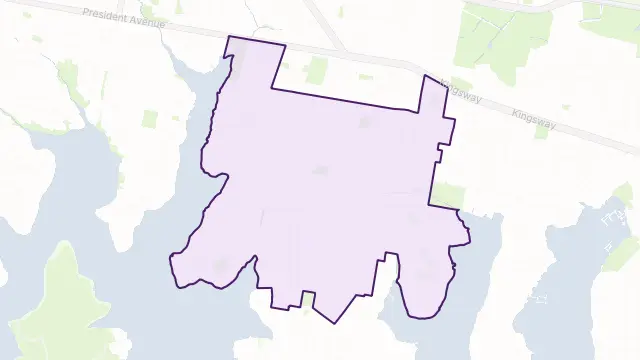 Caringbah South Area Boundary Map