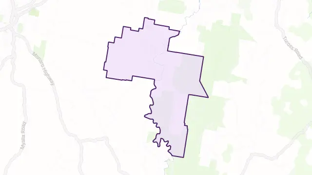 Carlaminda Area Boundary Map