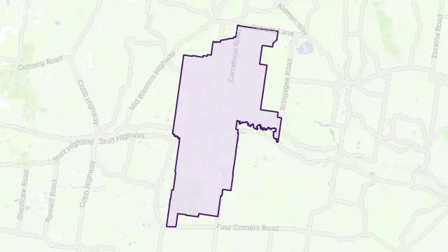 Carrathool Area Boundary Map