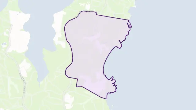 Catherine Hill Bay Area Boundary Map