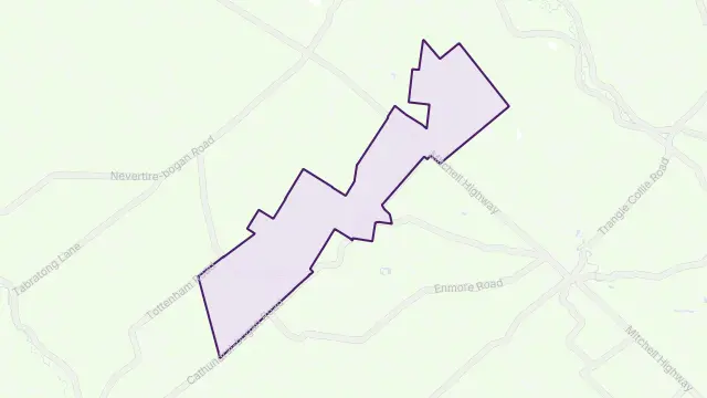 Cathundral Area Boundary Map