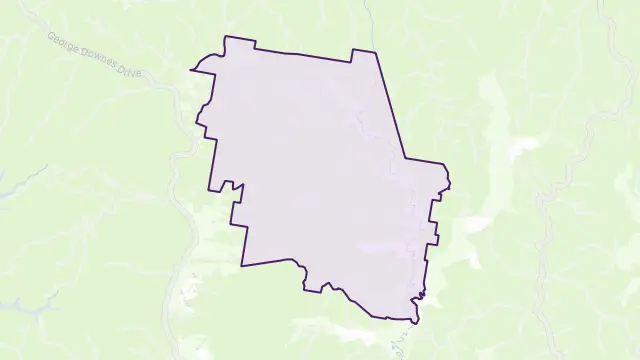 Cedar Brush Creek Area Boundary Map