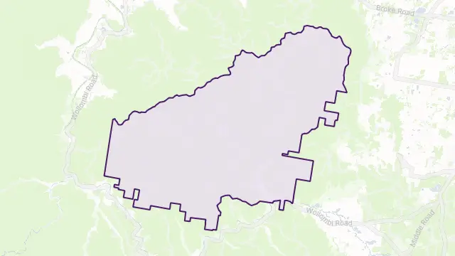 Cedar Creek Area Boundary Map