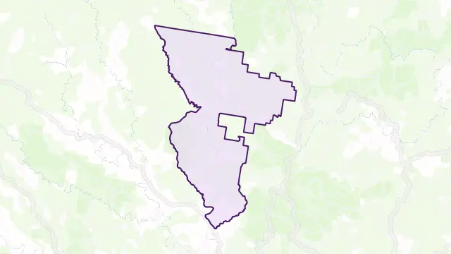 Cells River Area Boundary Map