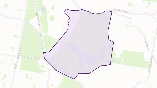 Centennial Park Area Boundary Map