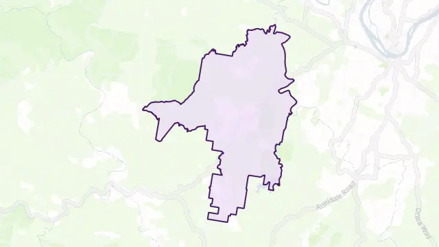Chambigne Area Boundary Map