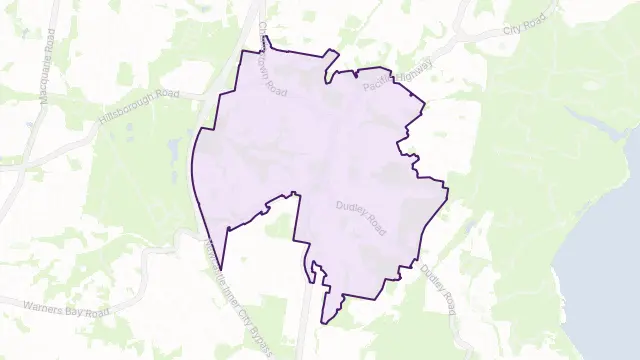 Charlestown Area Boundary Map
