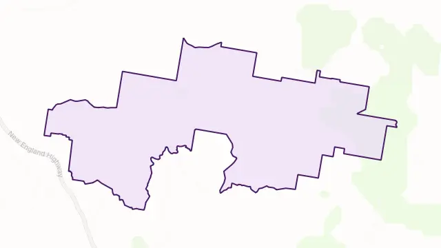Chilcotts Creek Area Boundary Map