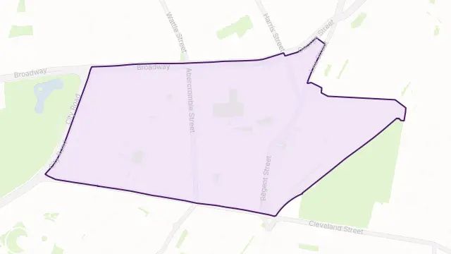 Chippendale Area Boundary Map