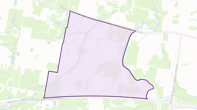 Claremont Meadows Area Boundary Map