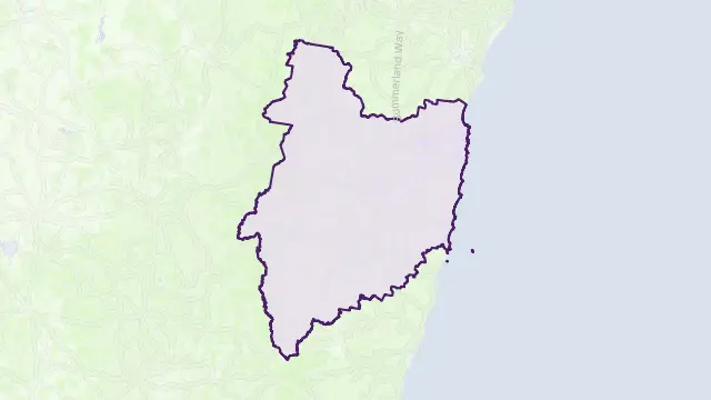 Clarence Valley Council Area Boundary Map