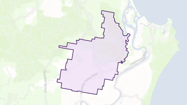Clybucca Area Boundary Map