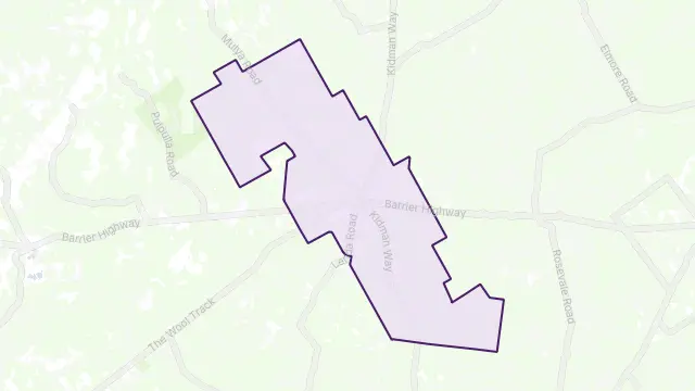 Cobar Area Boundary Map